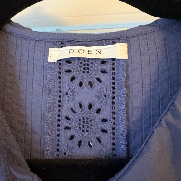 Doen Norona Eyelet Detail Dress – Organic Cotton Prairie Mini Dress- Siz… - Picture 5 of 8